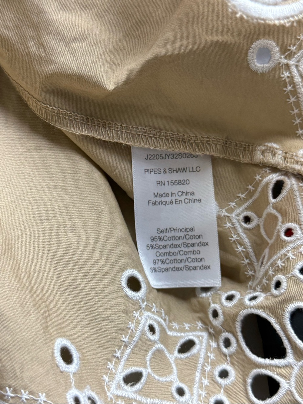 Veronica Beard Amaia Midi Dress Cottagecore Coastal Cowgirl White Khaki M - Picture 8 of 13